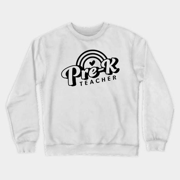 PRE K Teacher Crewneck Sweatshirt by aandikdony